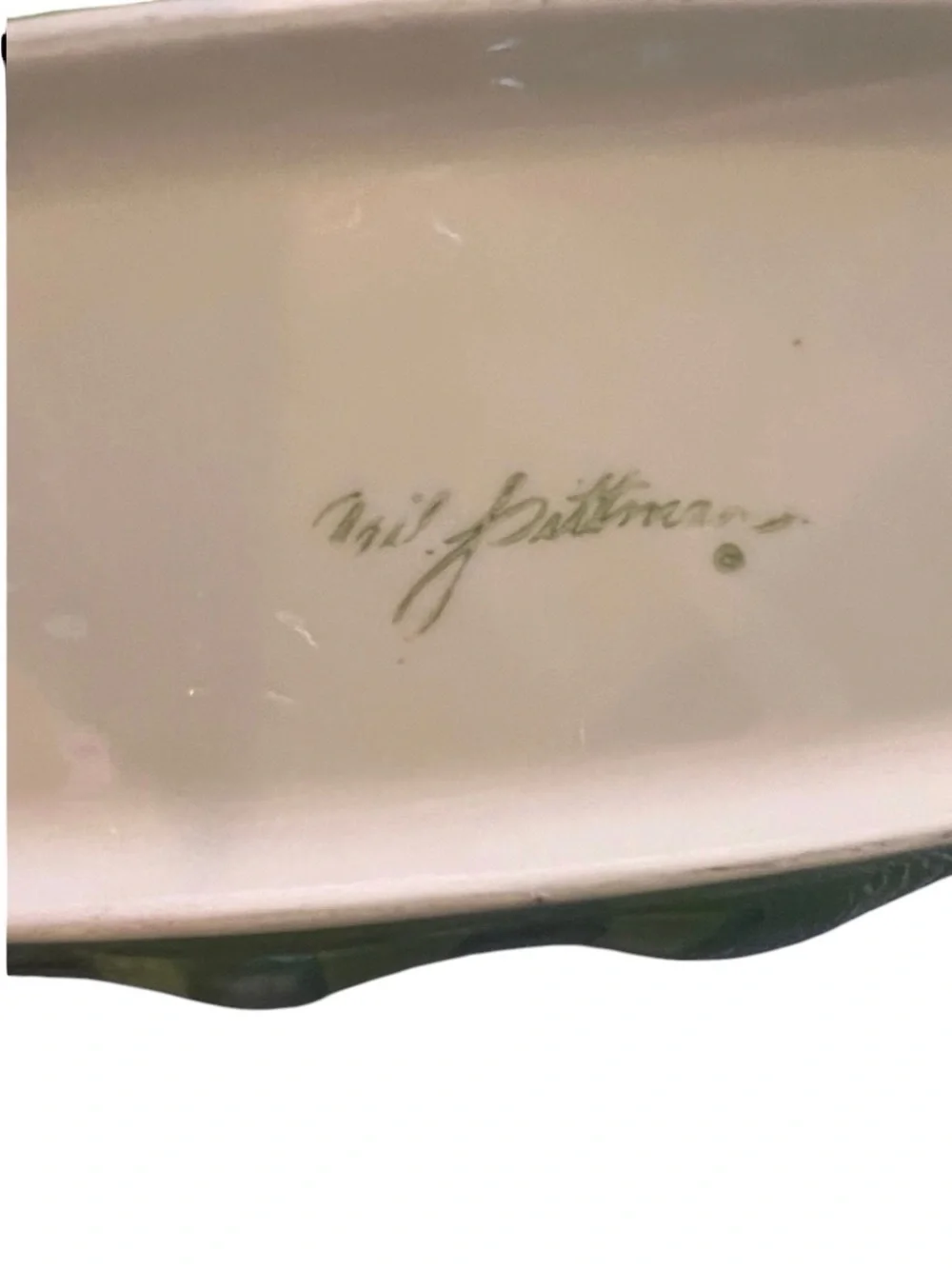 Vintage Southern Living Gail Pittman hand painted serving dish